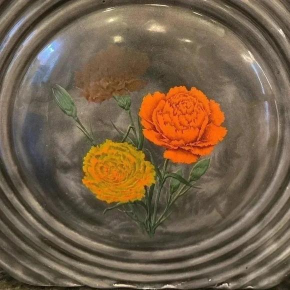 Vintage Pottery Floral Tilted Pitcher - Picture 6 of 8